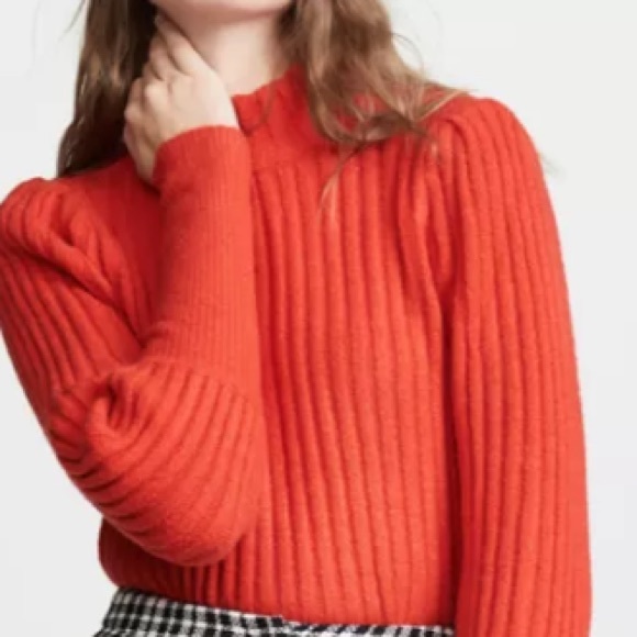 WAYF Sweaters - WAYF Miles Puff Sleeve Turtleneck Sweater
